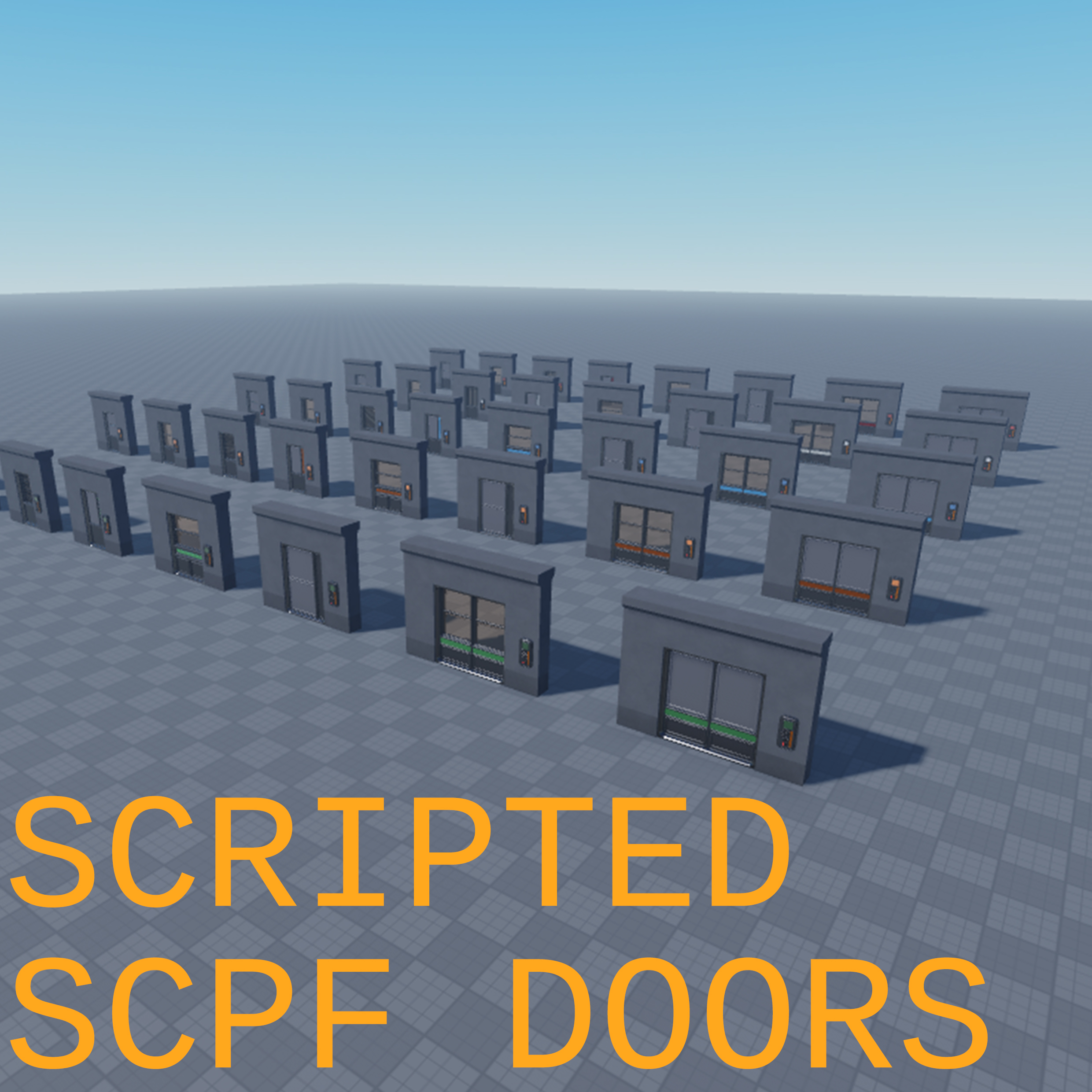 Build and script an scp door on roblox studio french or english by  The_unity_red